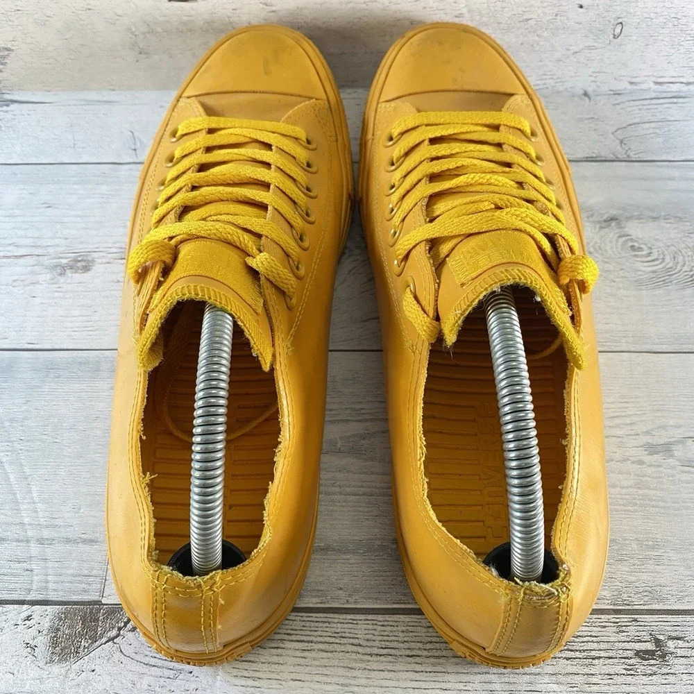Converse Shoes Unisex Mens 9 Womens 11 Yellow Rubber All Star Rain Gear Low Top